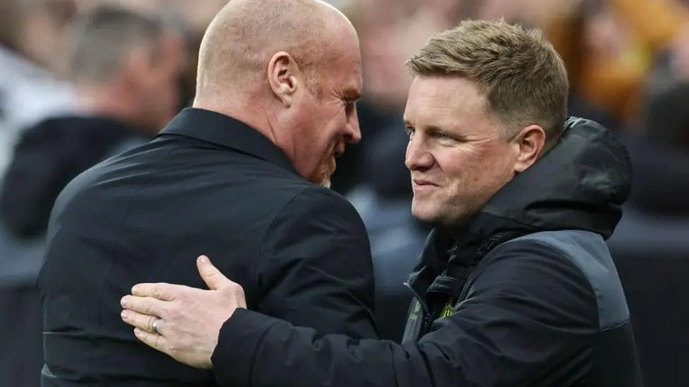 Sean Dyche and Eddie Howe, who have both managed Burnley, are the only English bosses left in the Premier League