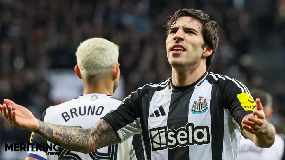 Sandro Tonali had not scored for Newcastle since his debut for the club in August 2023