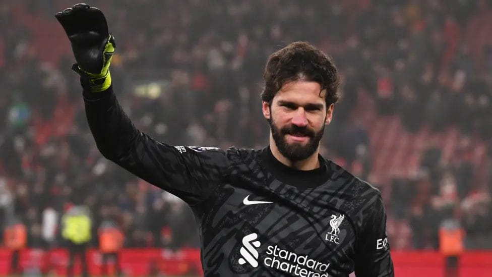 Alisson has made nine appearances in the league this season having overcome a hamstring injury