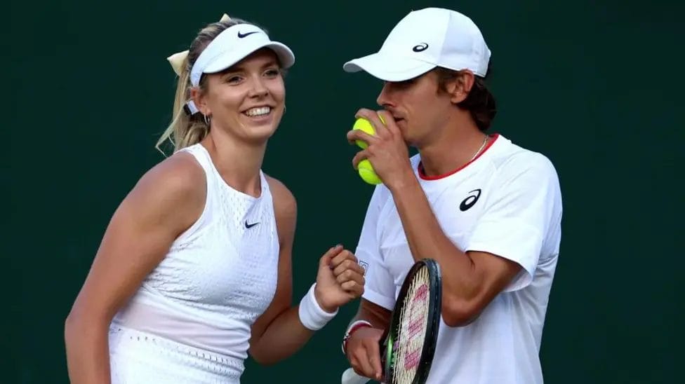 Katie Boulter and Alex de Minaur began dating in March 2020