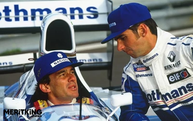 Damon Hill and Ayrton Senna, Williams FW16-Renault
