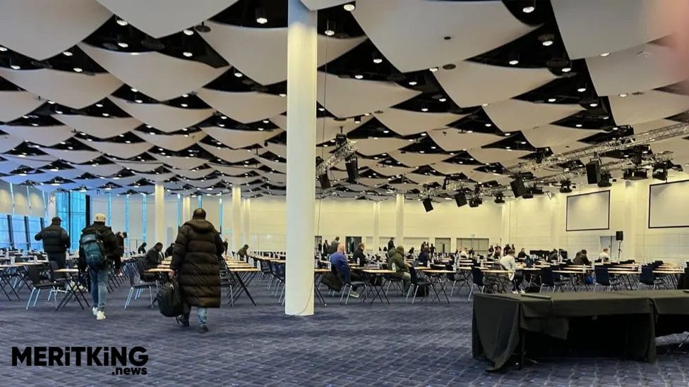 The Great Hall at Wembley hosted the Fifa exam in November

