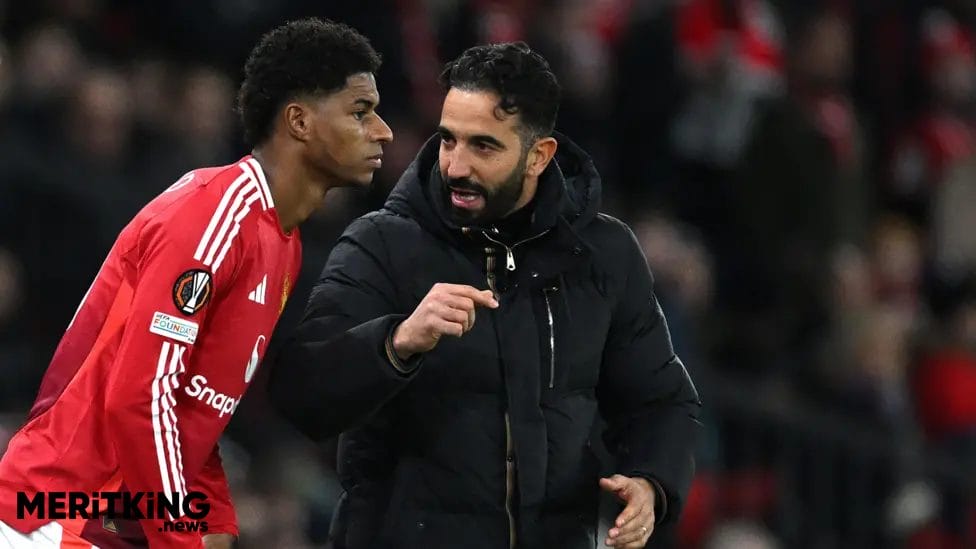 Rashford had been involved in every game since Amorim took over until Sunday's Manchester derby

