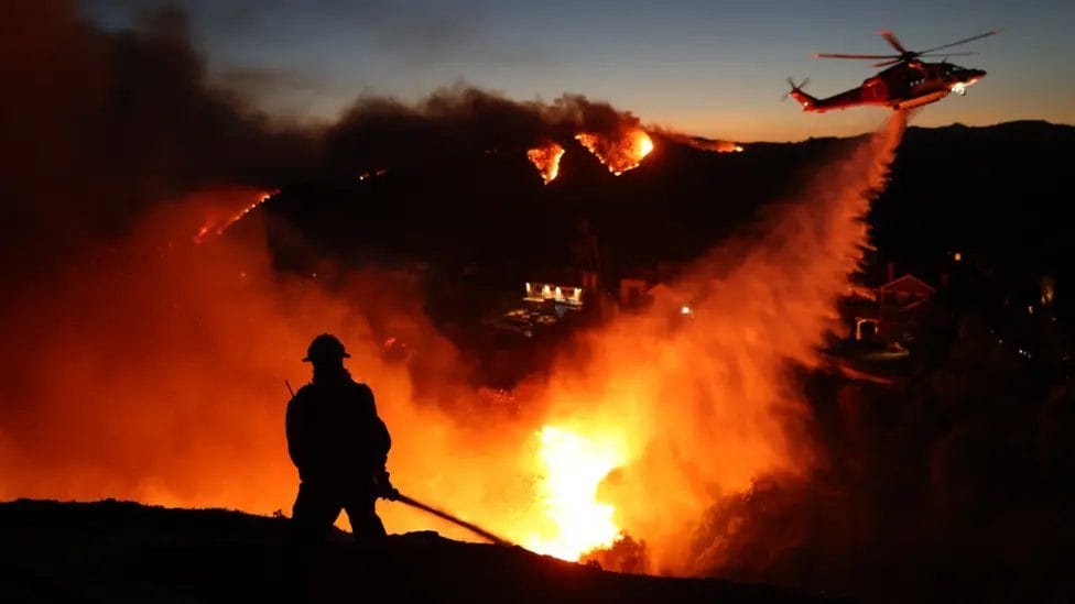 Hundreds of thousands of people have been forced to evacuate their homes in Los Angeles