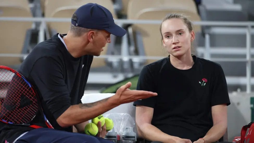 Elena Rybakina was coached by Stefano Vukov until shortly before last year's US Open