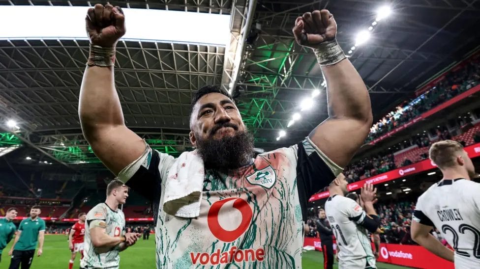 Bundee Aki helped to turn the tide in Ireland's 27-18 win over Wales in Cardiff