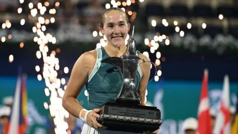 Mirra Andreeva made history by becoming the youngest player to claim a WTA 1000 title after the 17-year-old won the Dubai Tennis Championships.